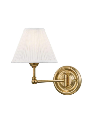 Classic No.1 1 Light Wall Sconce