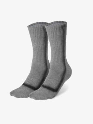 Td Stripe High Sock Dk Grey Marle