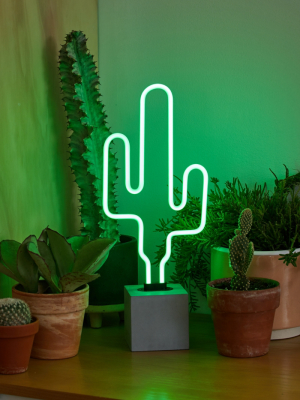 Cactus Neon Table Lamp