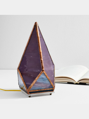 Friend Of All Small Tabletop Greta Lamp - Amethyst