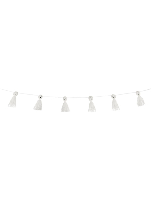 Ghost Tassel Halloween Garland