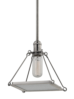 Hudson Valley Lighting Thorndike Pendant - Historic Nickel & Clear