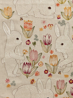 Bunnies And Blooms Table Runner