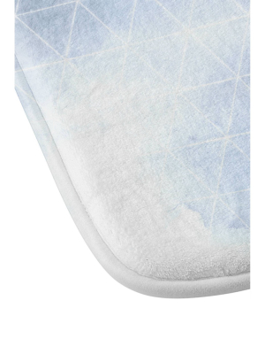 Emanuela Carratoni Thunderstorm Memory Foam Bath Mat Blue - Deny Designs