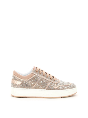 Jimmy Choo Hawaii Crystal Embellished Sneakers