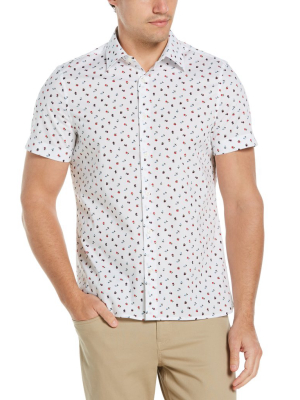 Multi-color Bud Print Shirt