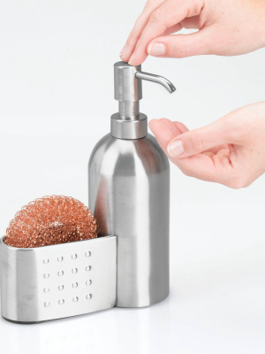 Idesign Forma Soap & Scrubby Caddy Silver