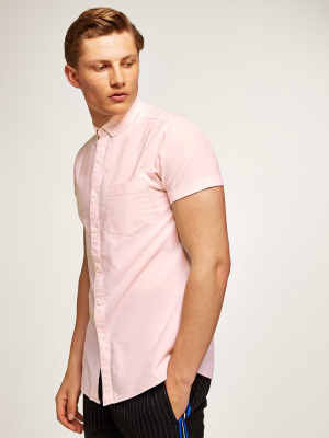 Pink Stretch Skinny Oxford Shirt