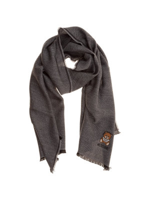 Moschino Teddy Patch Scarf