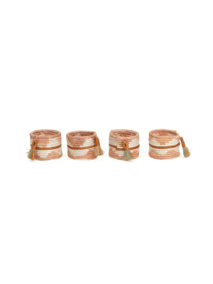 Dusty Peach Napkin Rings