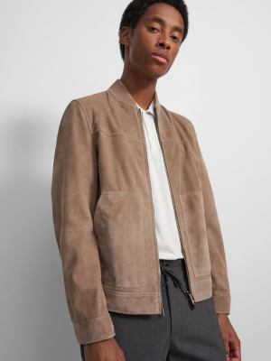 Bomber Jacket In Suede