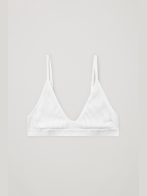 Ribbed Organic Cotton Bra