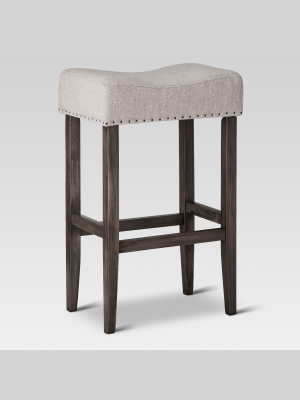 29" Rumford Saddle Barstool With Wood Leg - Threshold™