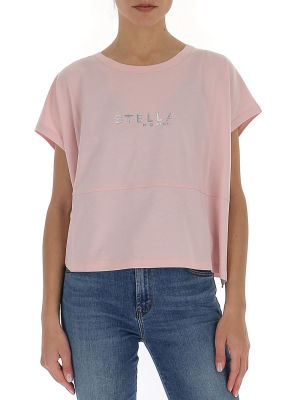 Stella Mccartney Logo Cropped T-shirt