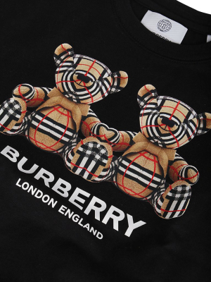 Burberry Kids Bear Printed Babygrow Set