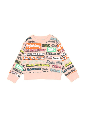 Stella Mccartney Kids Multi Logo Print Sweatshirt