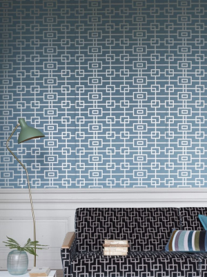 Rheinsberg Wallpaper In Teal From The Zardozi Collection By Designers Guild