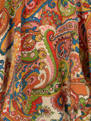 Etro Ruffled Paisley-print Mini Dress