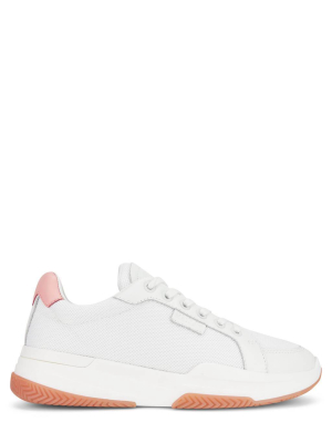 Kingsland White Mesh Pink Sneakers