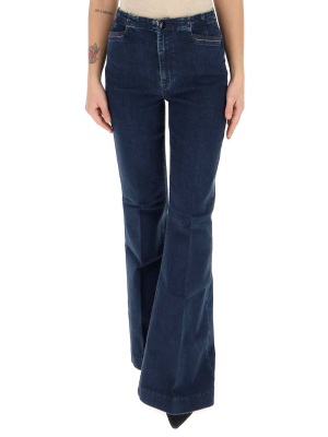 J Brand Darted High-rise Flare Jeans