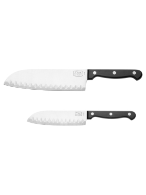 Chicago Cutlery Essentials 2pc Santoku/partoku Knife Set