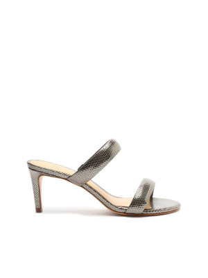 Aneli Embossed Metallic Leather Sandal