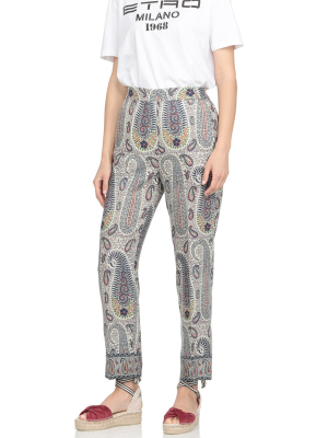 Etro Paisley Print Cropped Pants