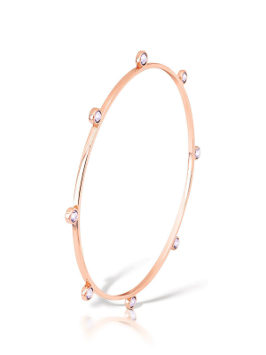 Romi Puple Stone Bracelet Rosegold