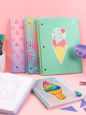 Spiral Notebooks, 6 Pack - Ice Cream