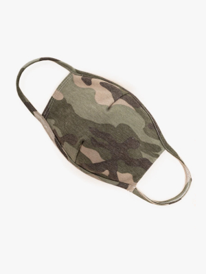 Camo Print Cloth Face Mask