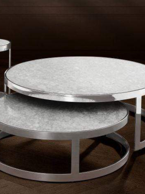 Eichholtz Fletcher Coffee Table - Set Of 2 - Silver