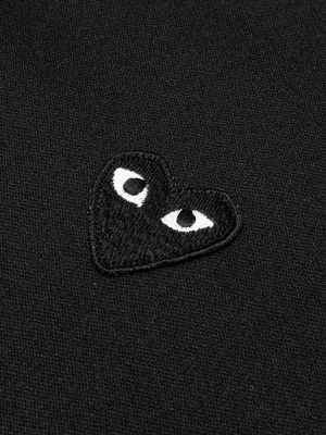 Comme Des Garcons Play Big Black Heart Sweatshirt - Black