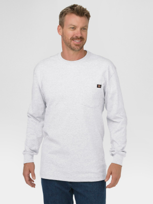 Dickies Men's Big & Tall Long Sleeve Heavyweight Crew Neck T-shirt