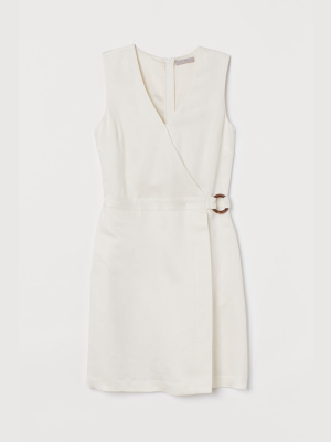 Lyocell-blend Wrapover Dress