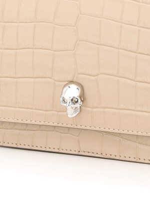 Alexander Mcqueen Skull Embossed Crossbody Bag