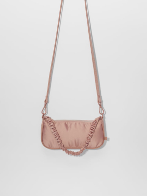 Satin Effect Crossbody Bag