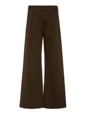 Megan Cotton Corduroy Wide-leg Pants