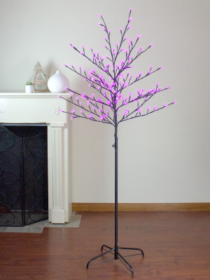 Northlight 6' Pre-lit Sakura Cherry Blossom Flower Artificial Tree - Pink Led Lights