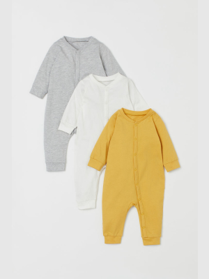 3-pack Cotton Jumpsuits