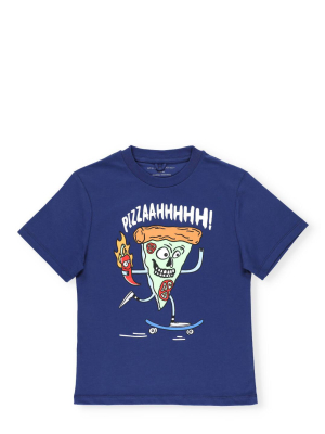 Stella Mccartney Kids Pizza Skater Print T-shirt