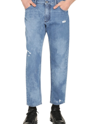 Dolce & Gabbana Bleached Effect Jeans