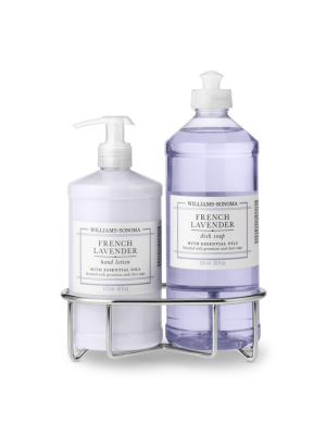 Williams Sonoma French Lavender Lotion & Dish Soap, Classic 3-piece Set