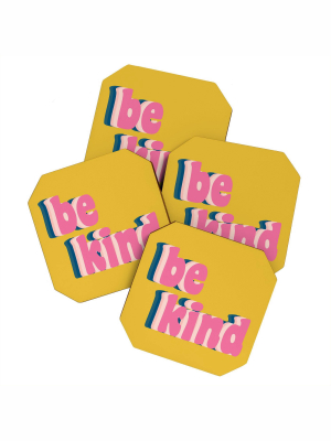 4pk June Journal Be Kind Coasters - Society6