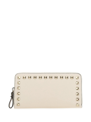 Valentino Garavani Rockstud Zipped Wallet