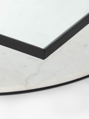 Gia Coffee Table, White Marble