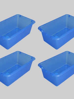 4ct Transparent Plastic Bins - Bullseye's Playground™