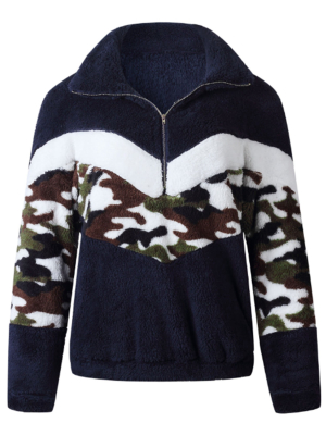 'kaylee' Camouflage Fleece Pullover (2 Colors)