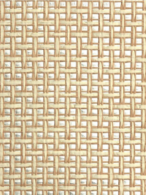 Natural Weave Wallpaper In Wheat And Silver From The Elemental Collection By Burke Decor