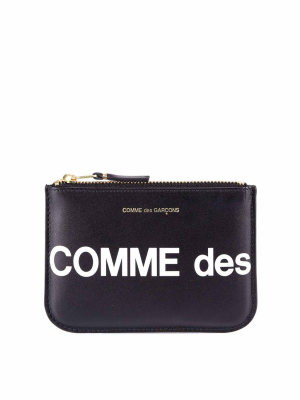 Comme Des Garçons Wallet Logo Print Wallet