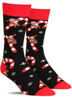 Merry Slothmas Christmas Socks | Mens